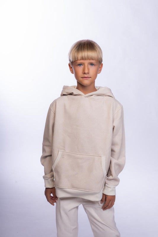 BEIGE HOODIES FOR KIDS & ADULTS