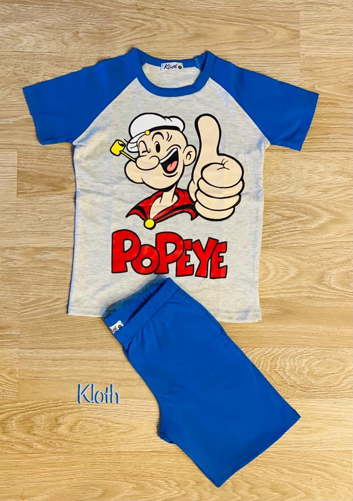 summer pajamas for kids & adults (popeye)