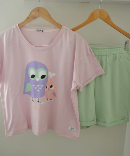 Matching overSized pajamas (owls)