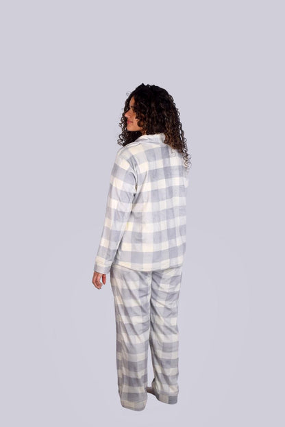 Grey plaid winter pjs