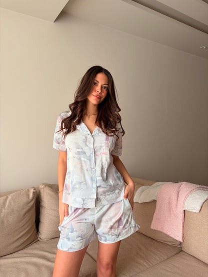 Floral Watercolor Satin Pjs