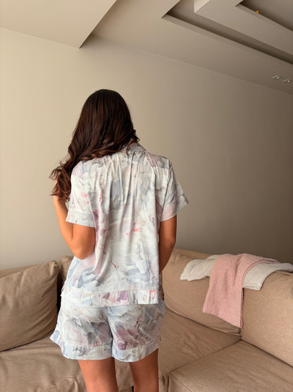 Floral Watercolor Satin Pjs