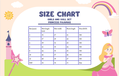 matching pajamas for girl & doll