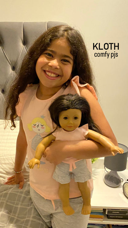 matching pajamas for girl & doll