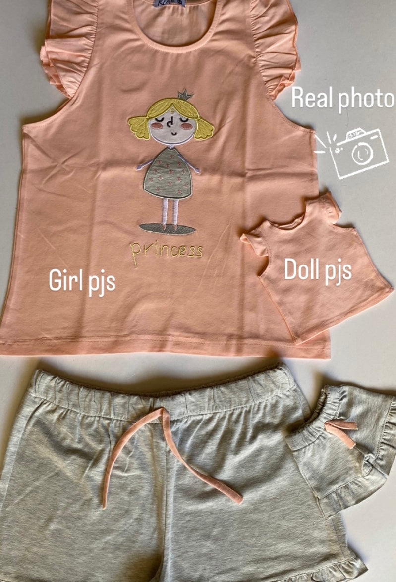 matching pajamas for girl & doll