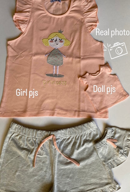 matching pajamas for girl & doll