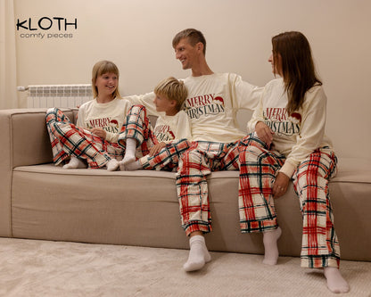 CHRISTMAS PAJAMAS FOR THE FAMILY (RED & GREEN PANTS)