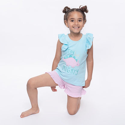 Ruffle summer pajamas  (Dino)