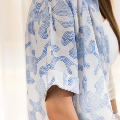 Waves Linen Beach Set