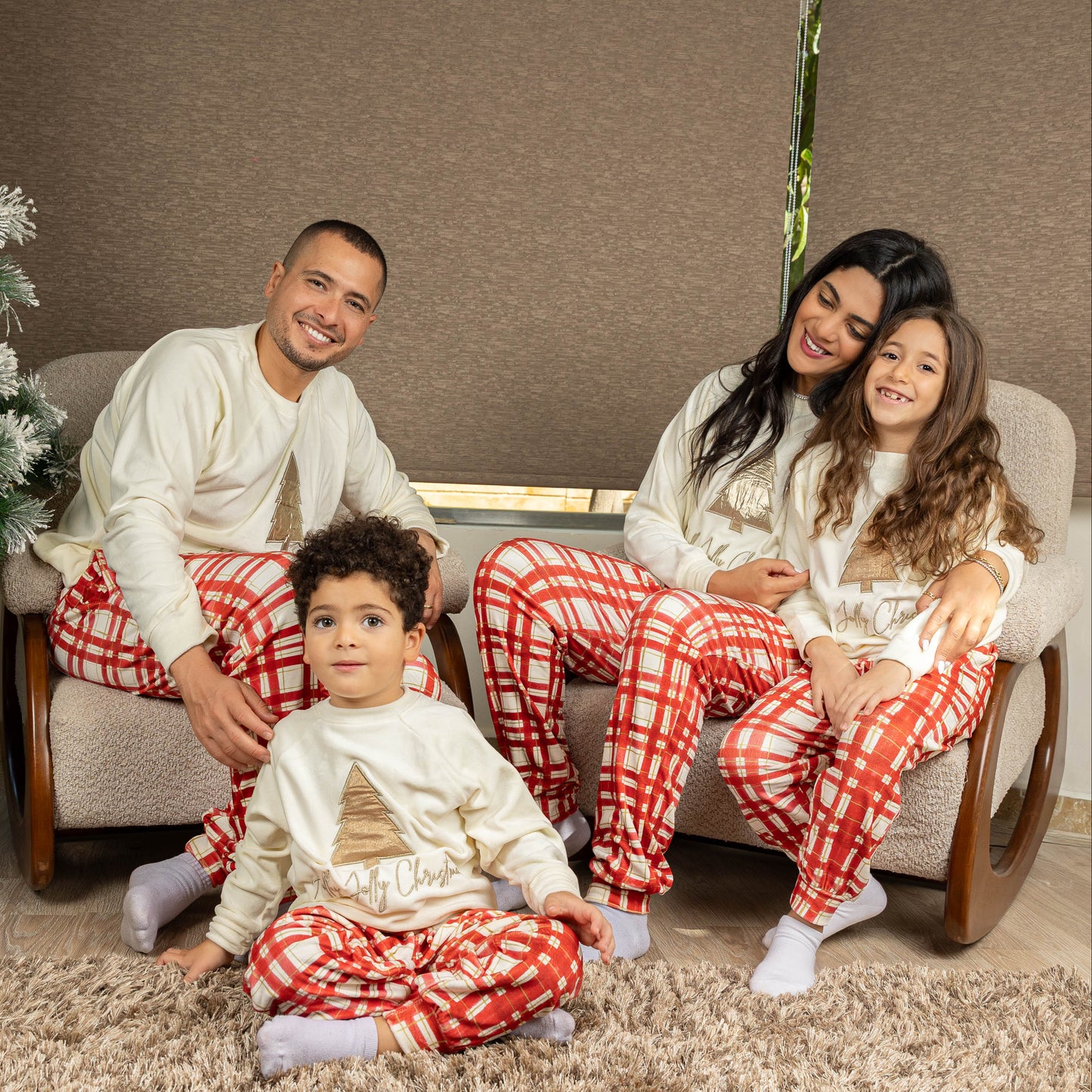 Golden Christmas Crewneck Set