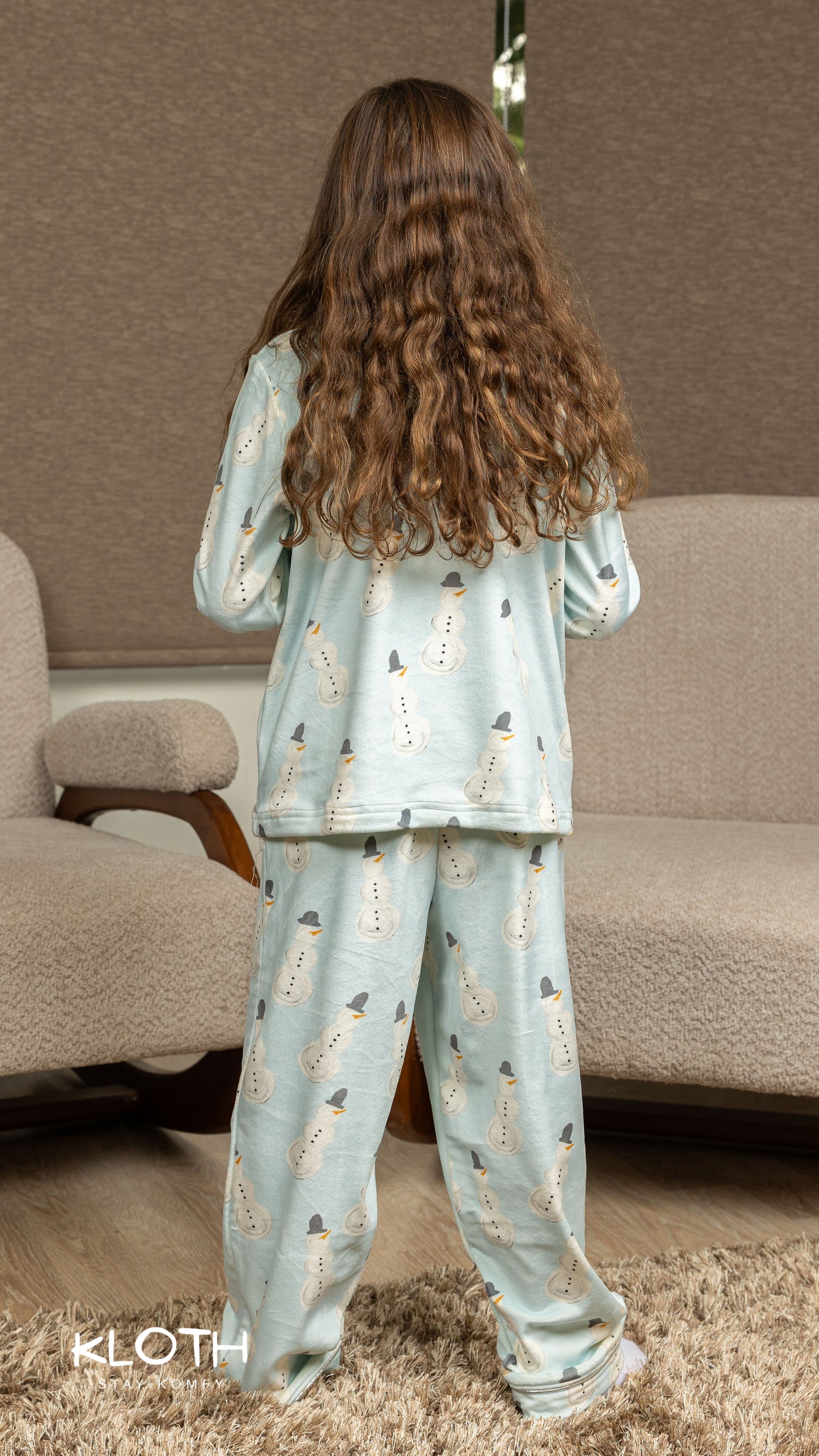 Snowman Buttoned Set