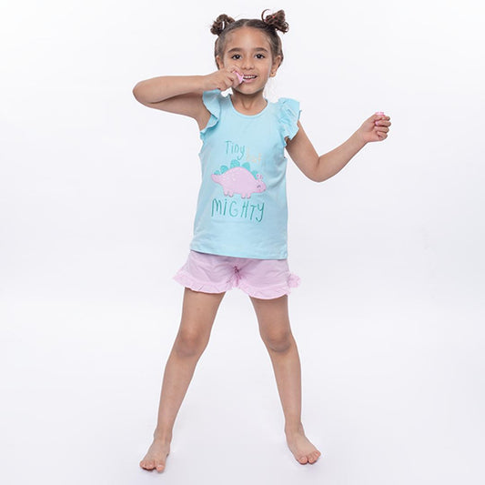 Ruffle summer pajamas  (Dino)